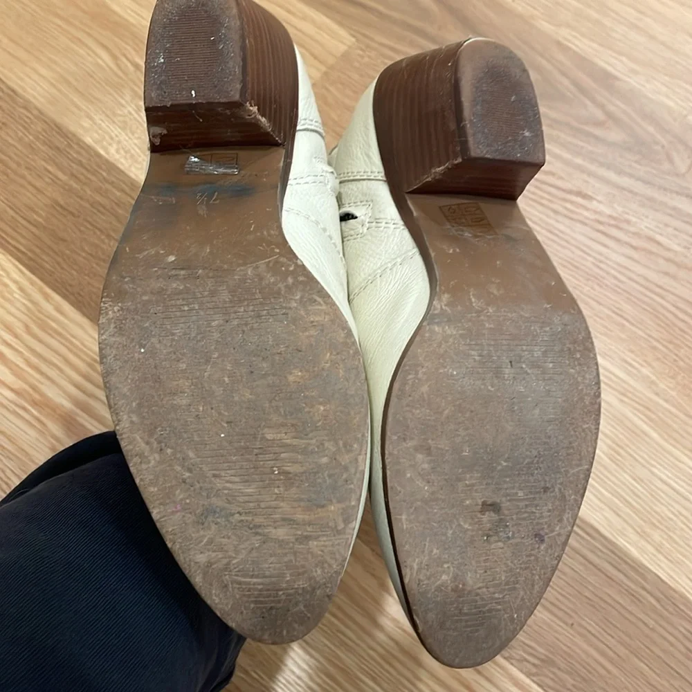 Madewell White Charley Booties